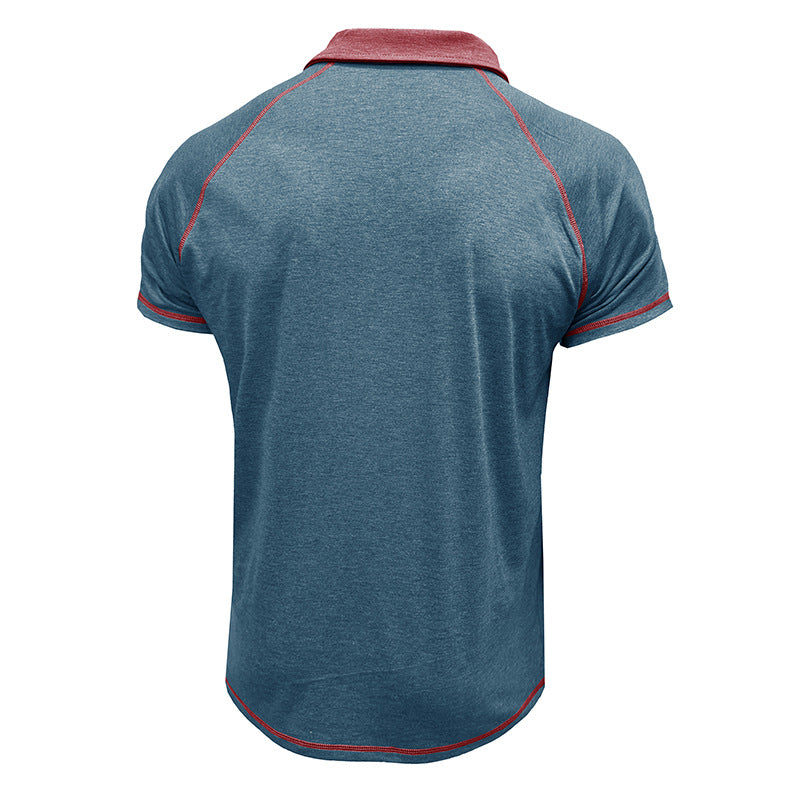 Men's Short-Sleeved Lapel T-Shirt