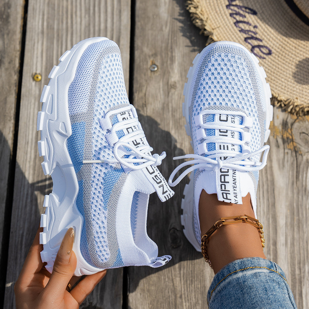 Women's Breathable Lace-up Sneakers
