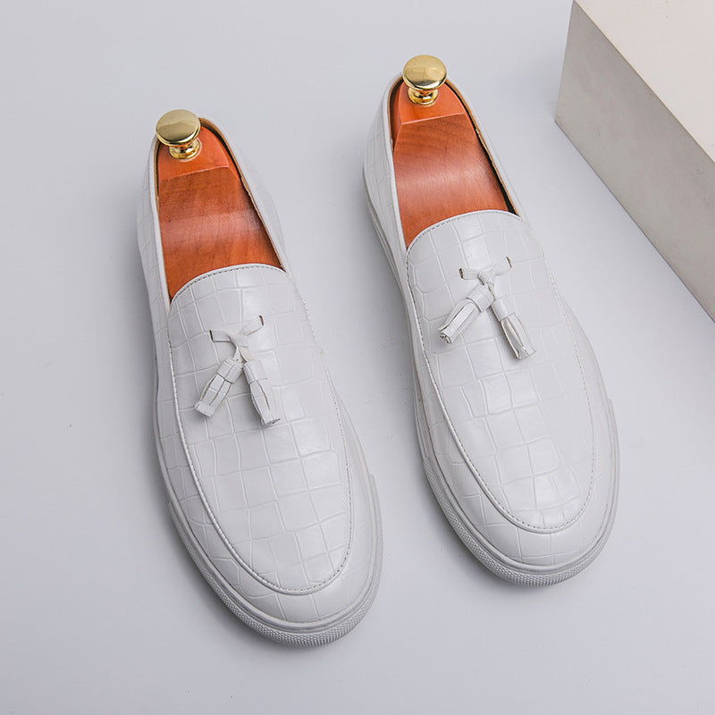 Mens Loafers with Tassel Detail and Slip On Design