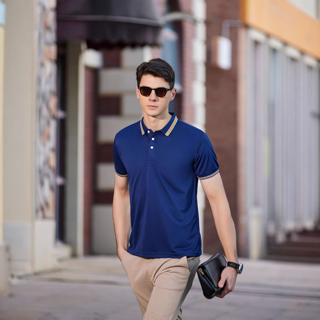 Men's Short-Sleeved Lapel Polo Shirt