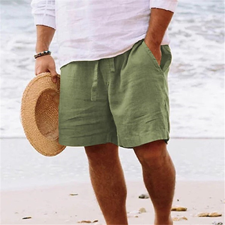 Men's Casual Summer Drawstring Shorts with Pockets