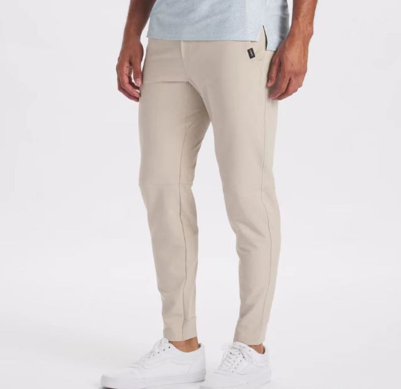 Men's Thin Leisure Trousers - Lightweight High Waist Casual Pants
