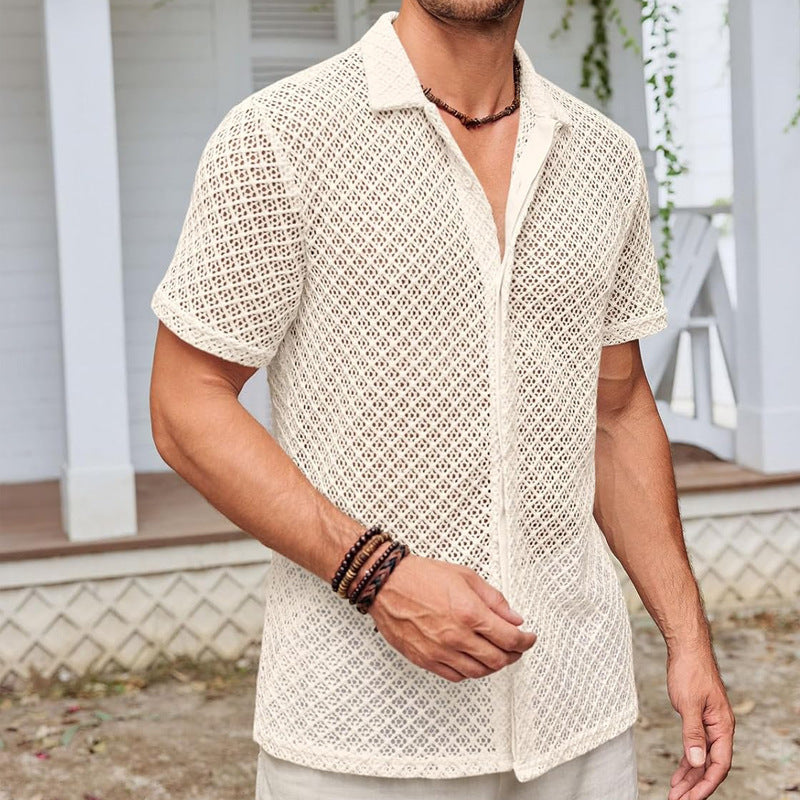 Men's Short Sleeve Mesh Shirt