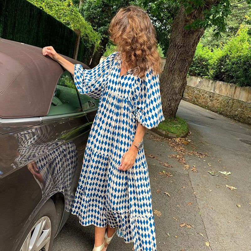 Women's Bohemian V-Neck Summer Dress