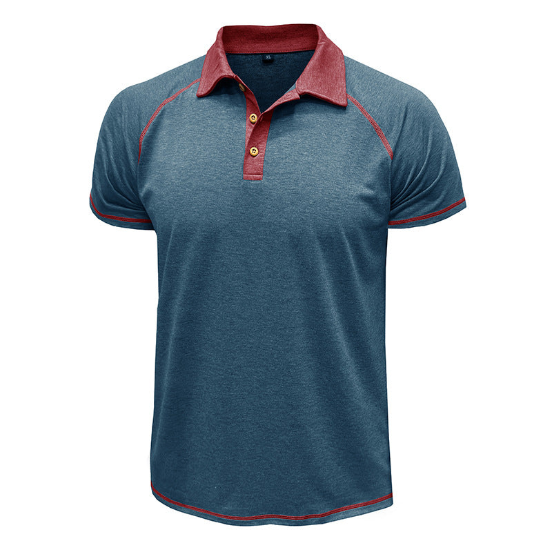 Men's Short-Sleeved Lapel T-Shirt