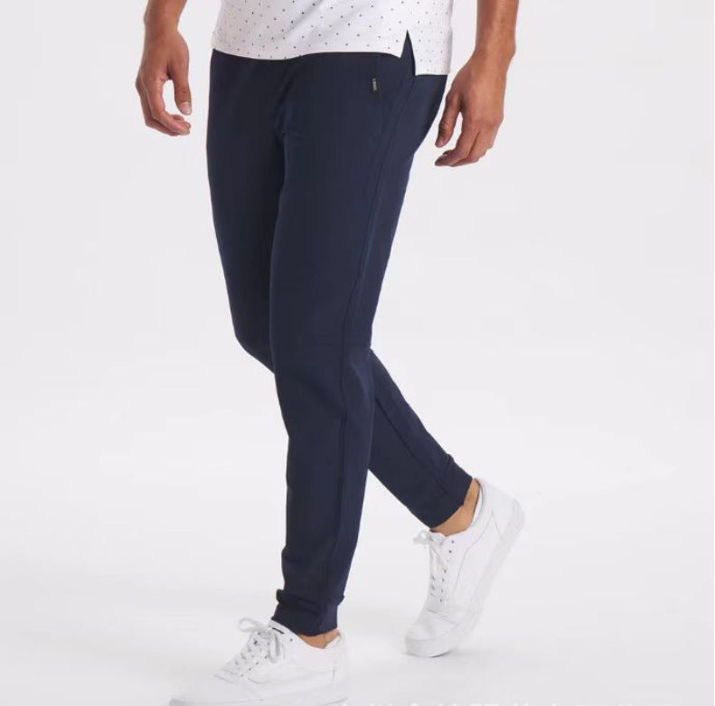 Men's Thin Leisure Trousers - Lightweight High Waist Casual Pants