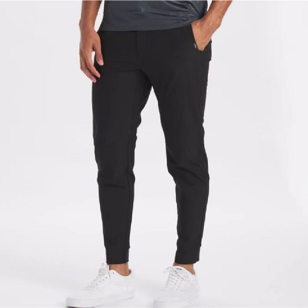 Men's Thin Leisure Trousers - Lightweight High Waist Casual Pants