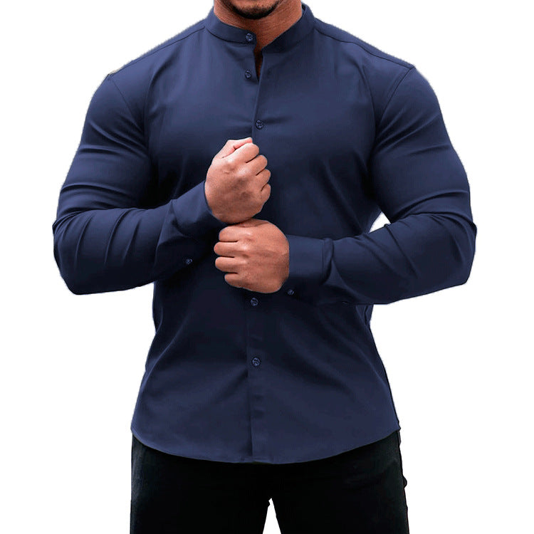 Men's Casual Button Down Long Sleeve Shirt