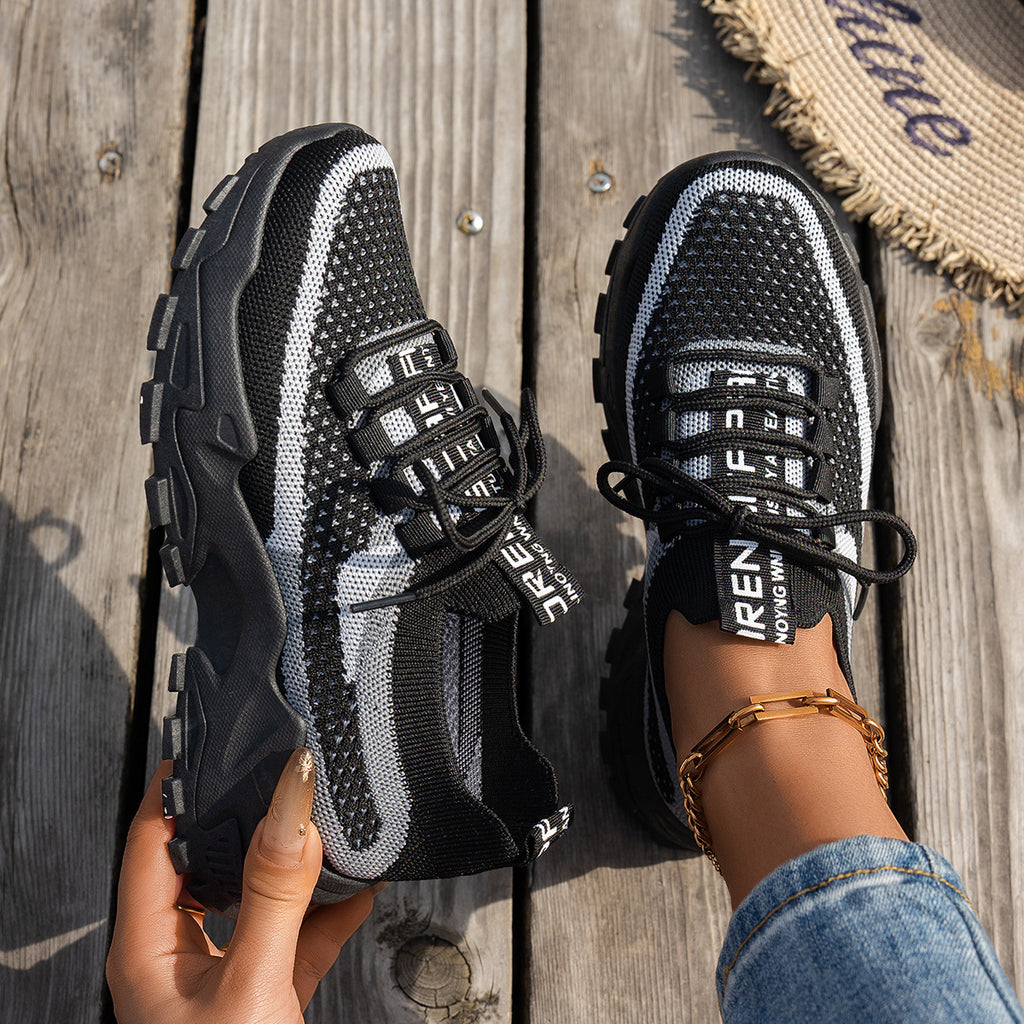 Women's Breathable Lace-up Sneakers