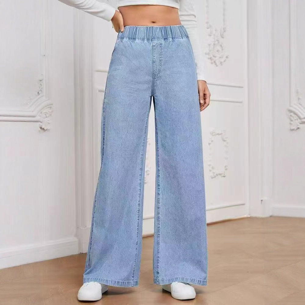 Women's Wide Leg Black Jeans