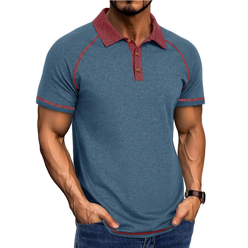 Men's Short-Sleeved Lapel T-Shirt