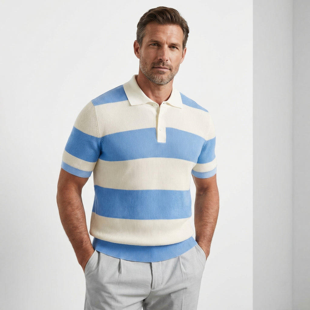 Men's Trendy Knitted Polo Shirt