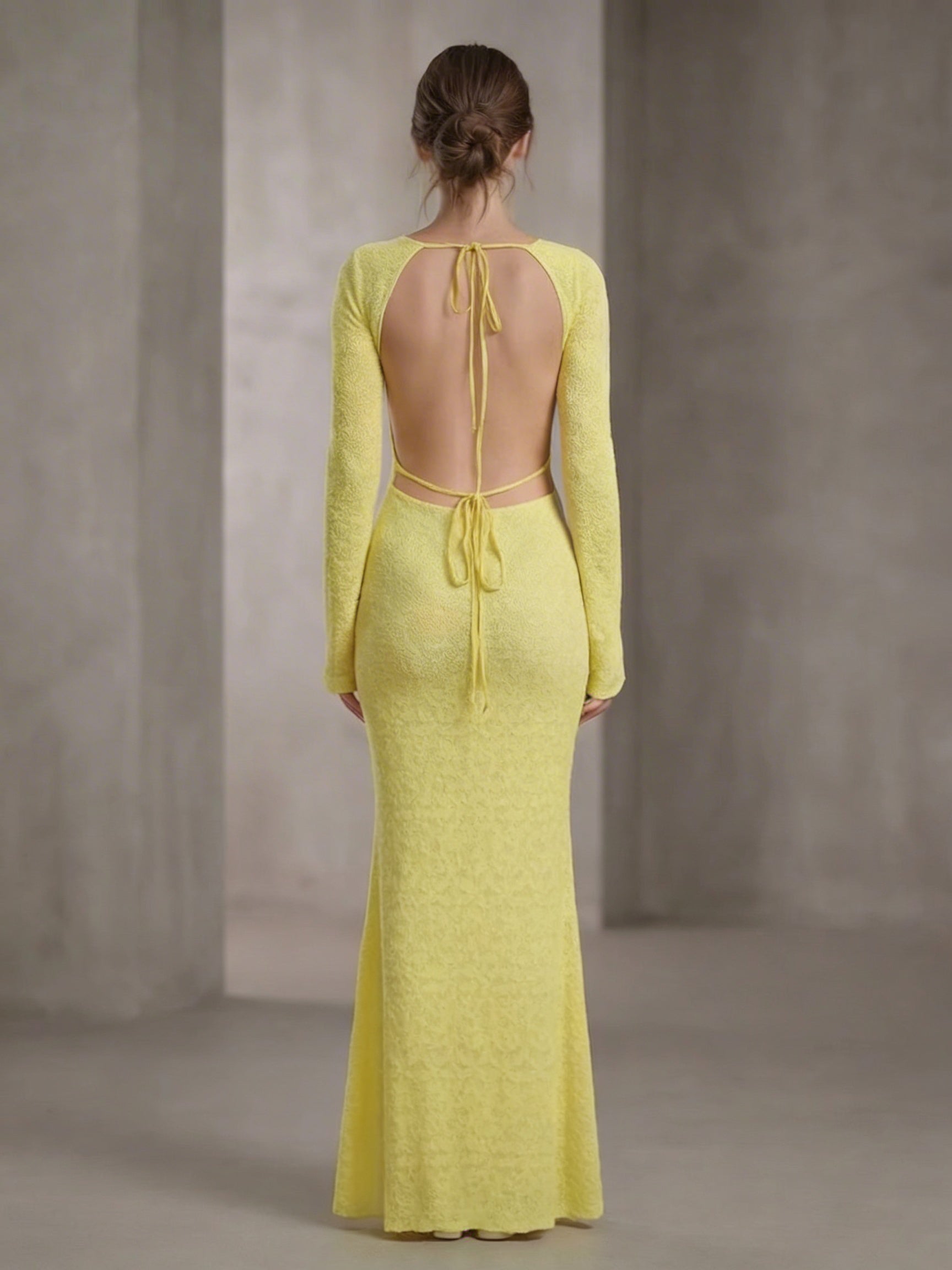 Women's Back Glazing Maxi Dress