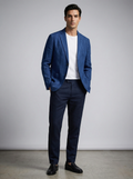 Men's Linen Stripe Blazer Jacket for Casual or Formal Wear