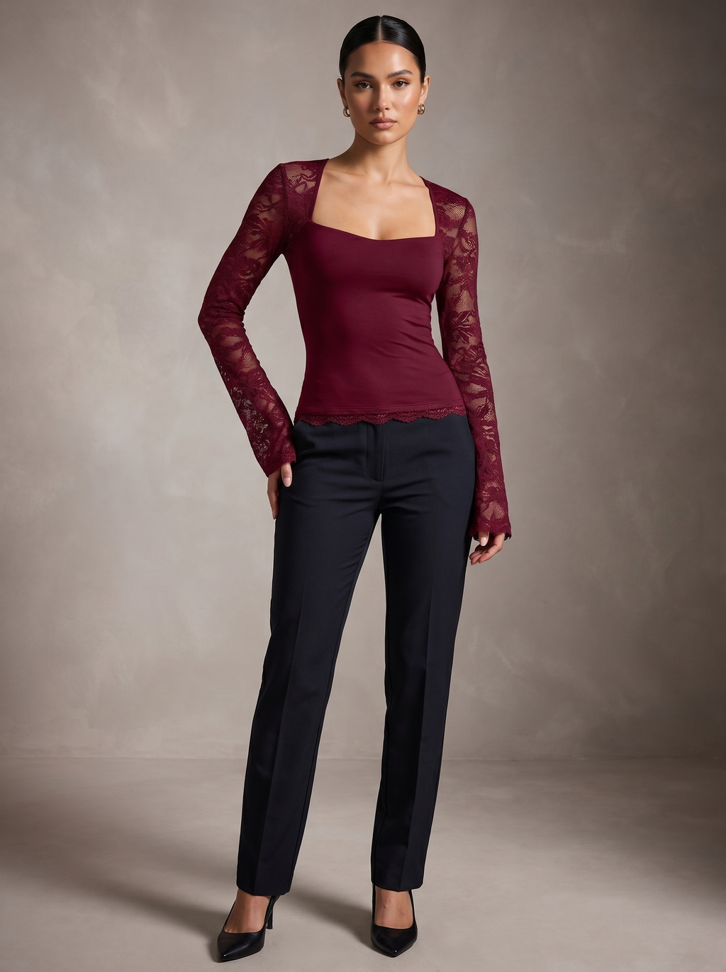 Women's Lace Crop Top