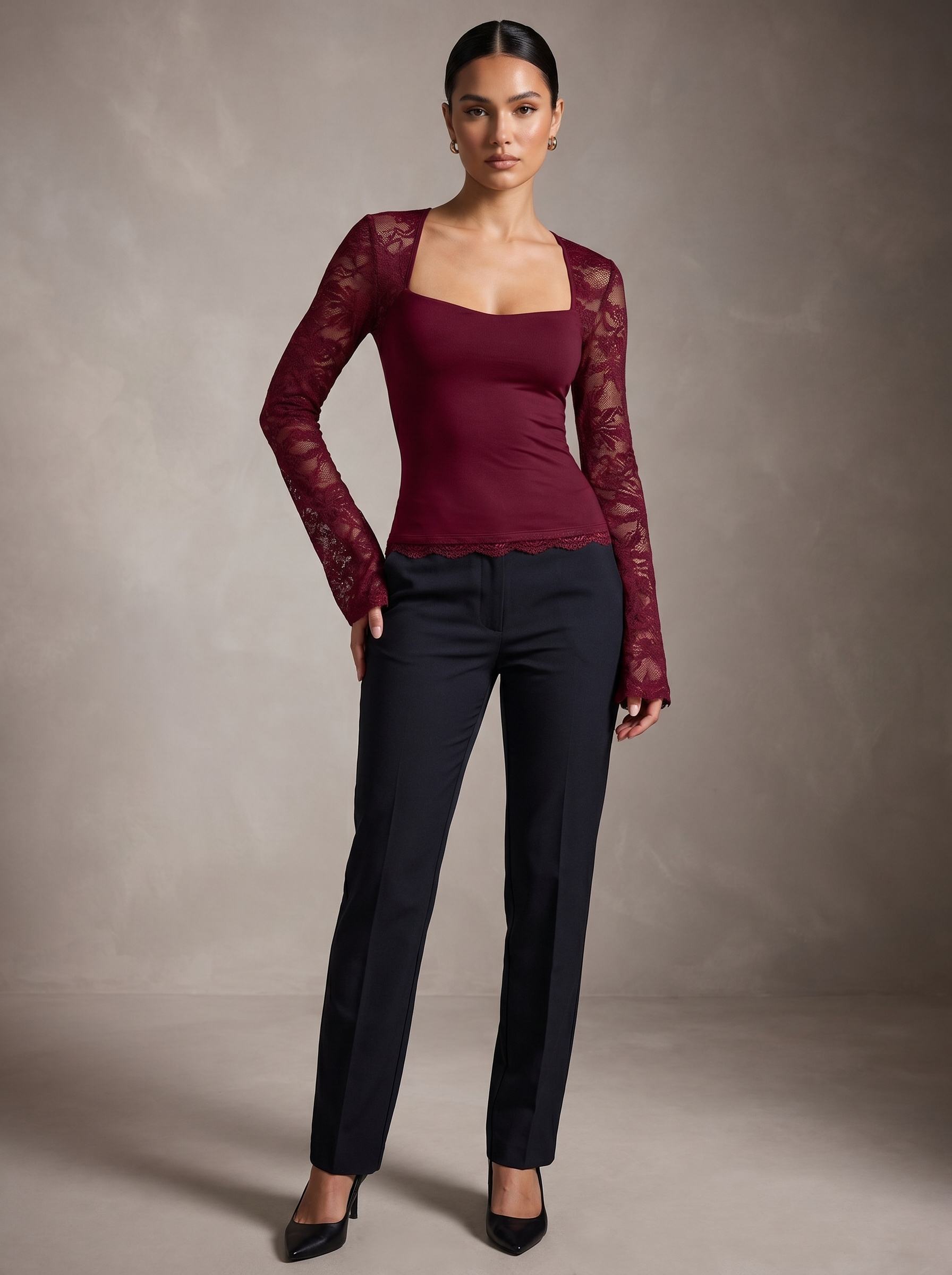 Women's Lace Crop Top