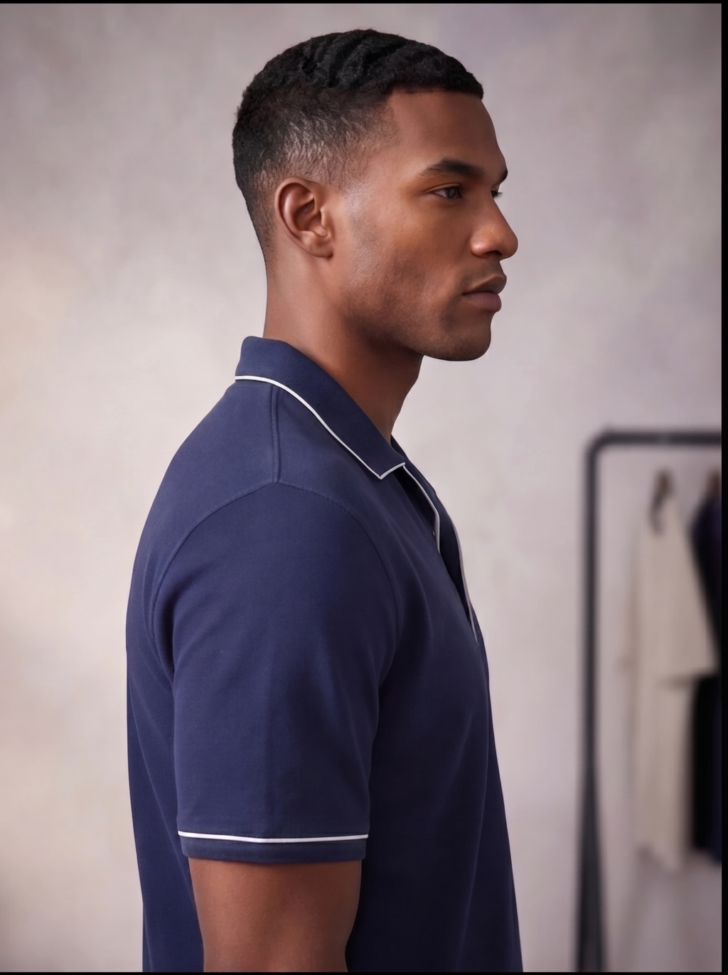 Men's Classic Polo Shirt with Chest Pocket