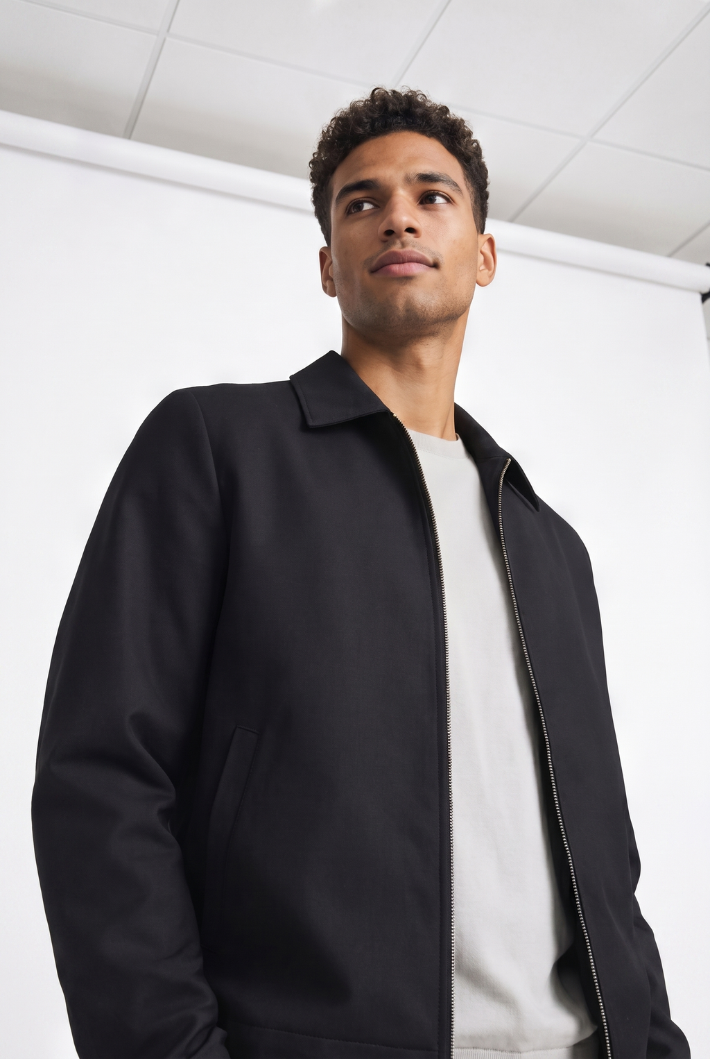 Men's Classic Collar Zipper Jacket