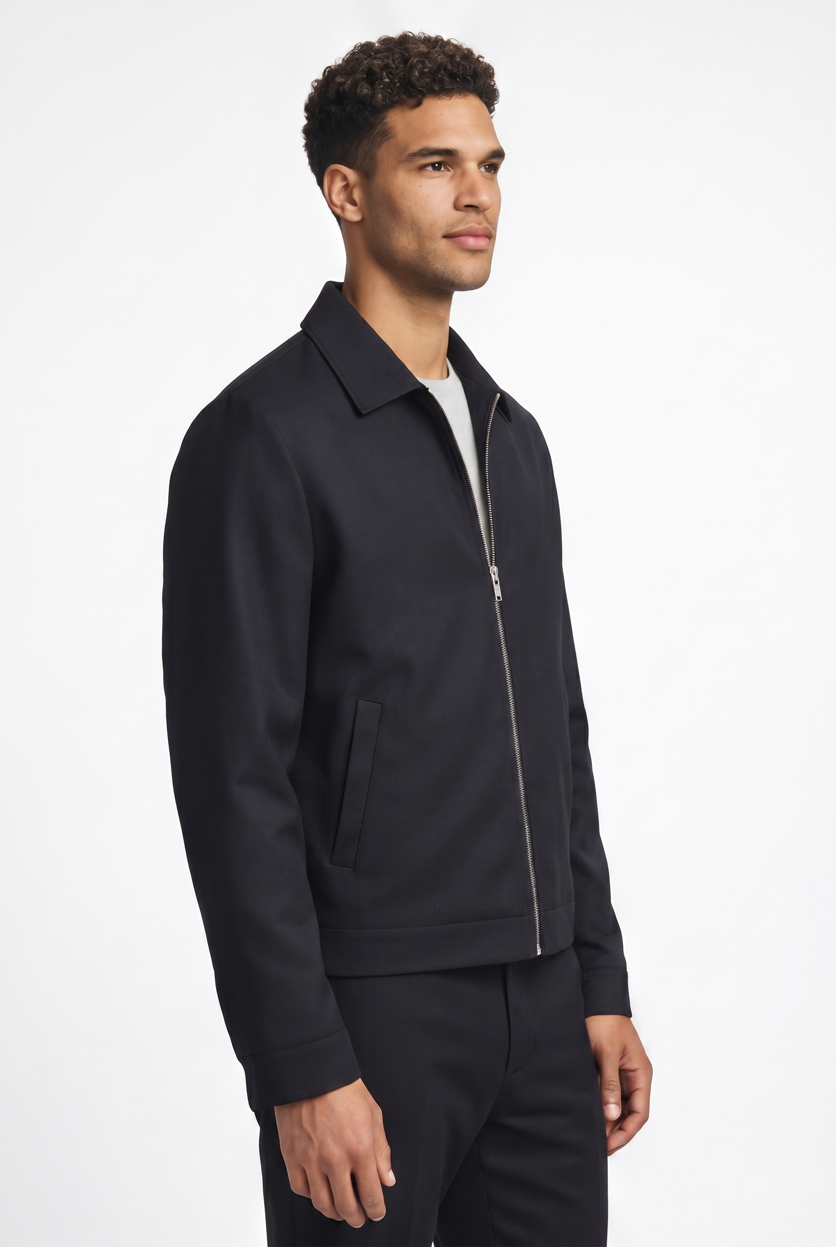 Men's Classic Collar Zipper Jacket