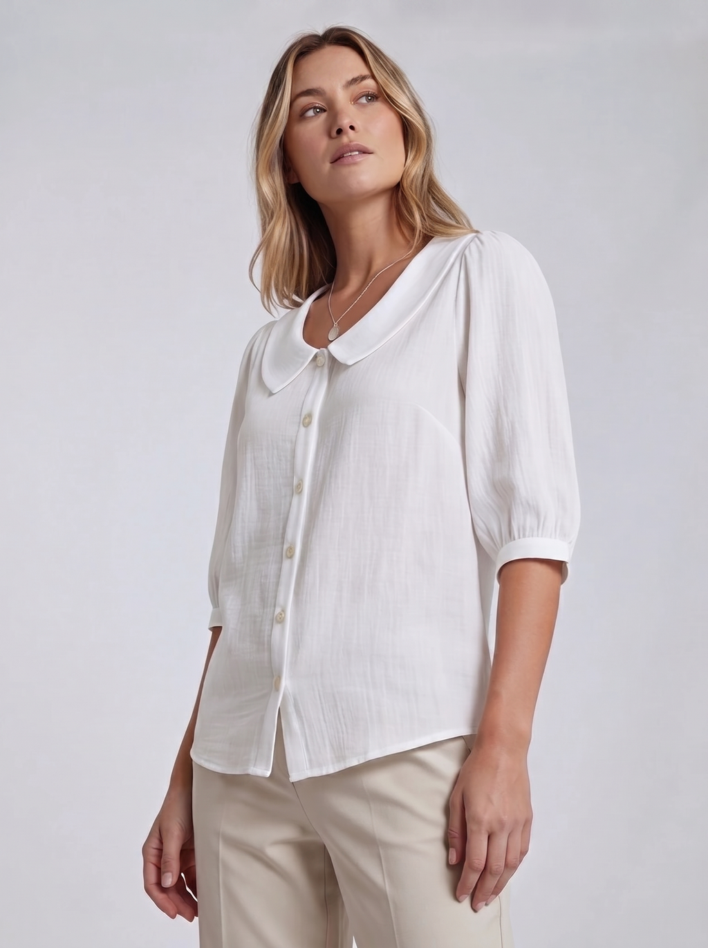 Women's Casual Loose Short Sleeve Blouse