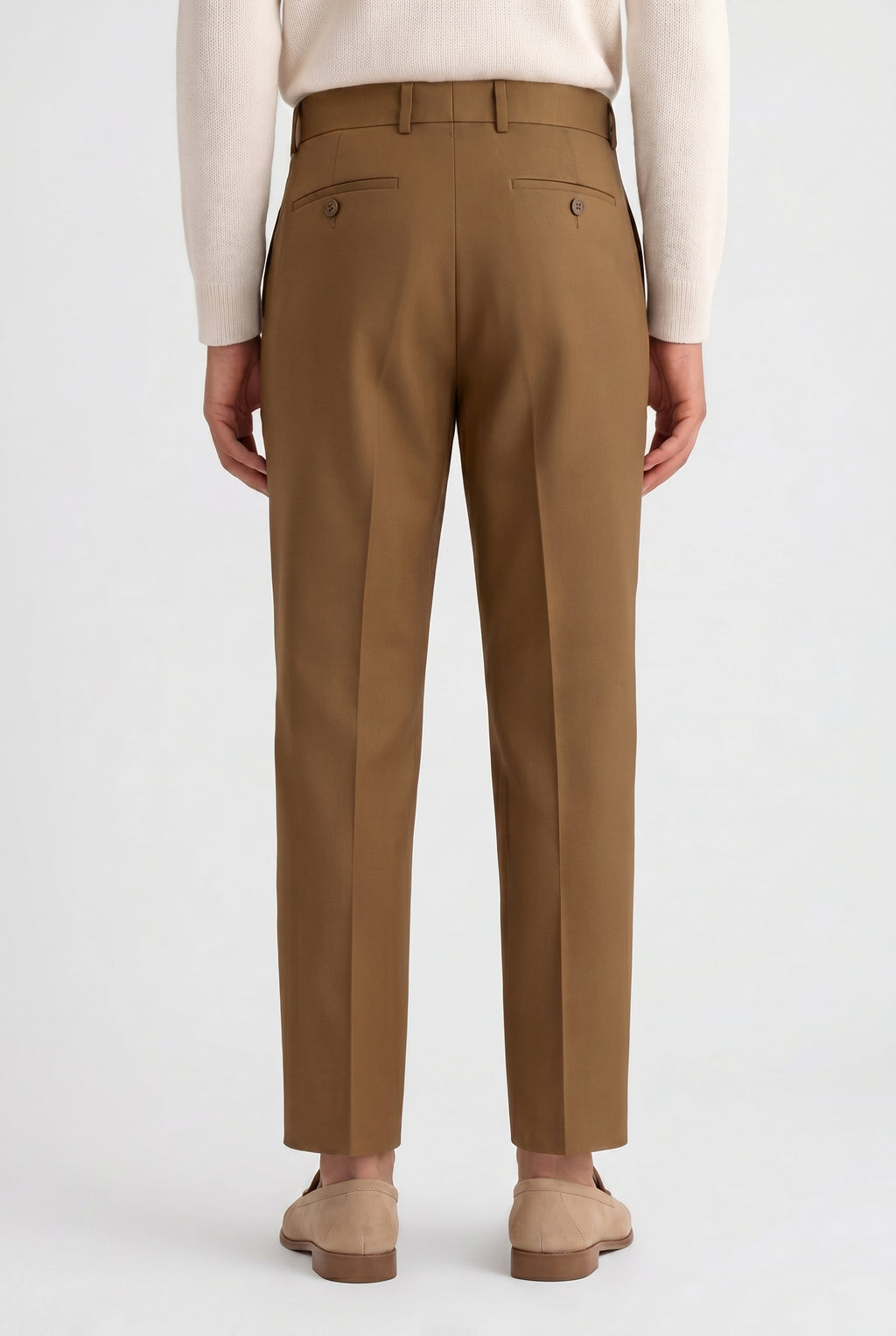 Men's Tapered Fit High Waist Trousers