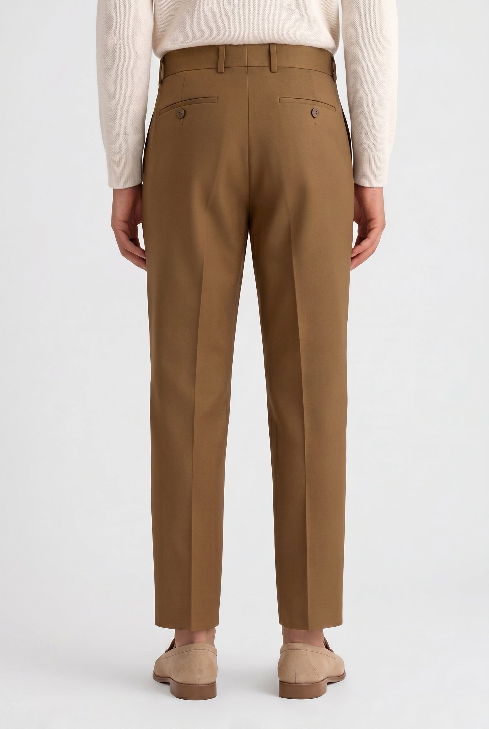 Men's Tapered Fit High Waist Trousers