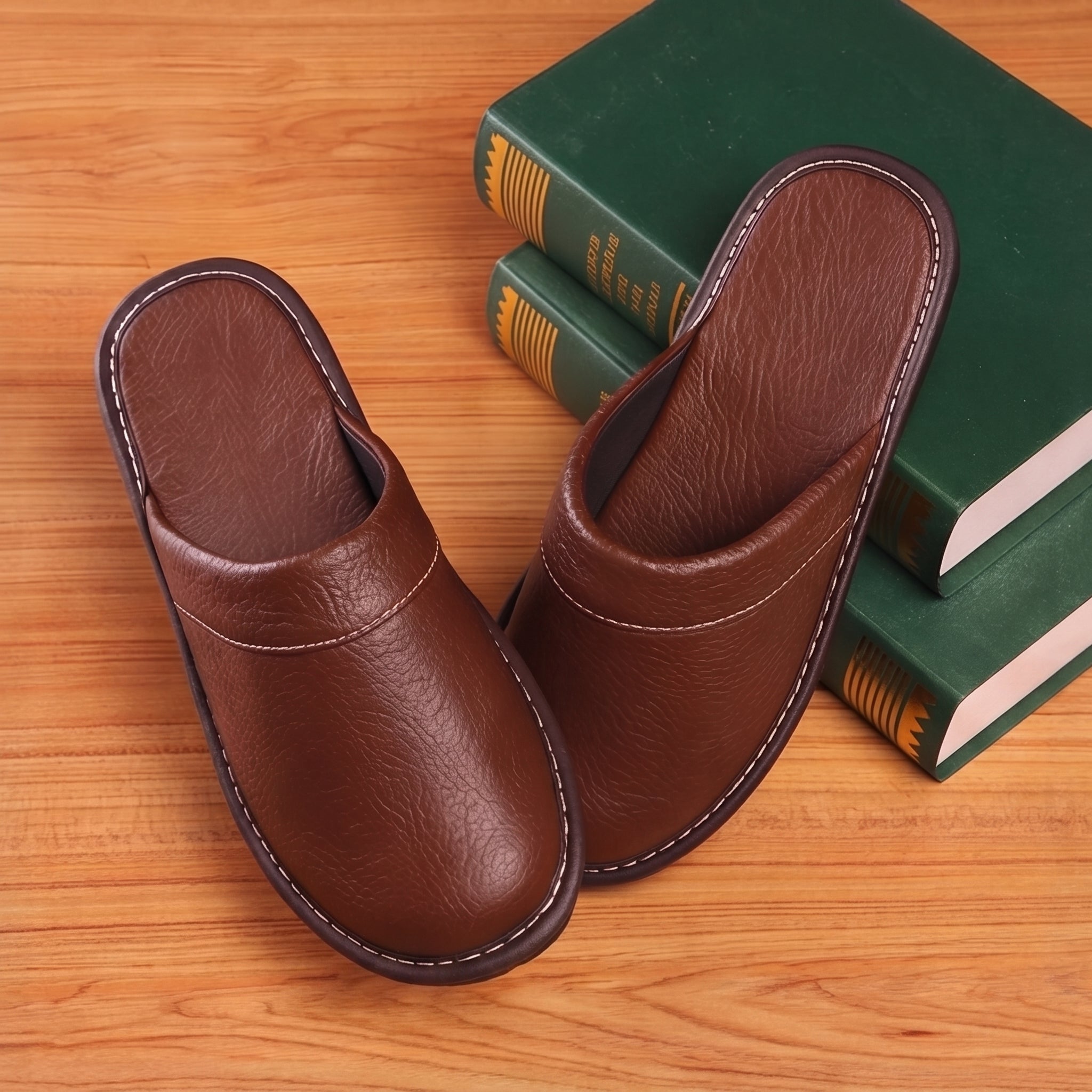 Men's Leather Slippers – Stylish Comfort