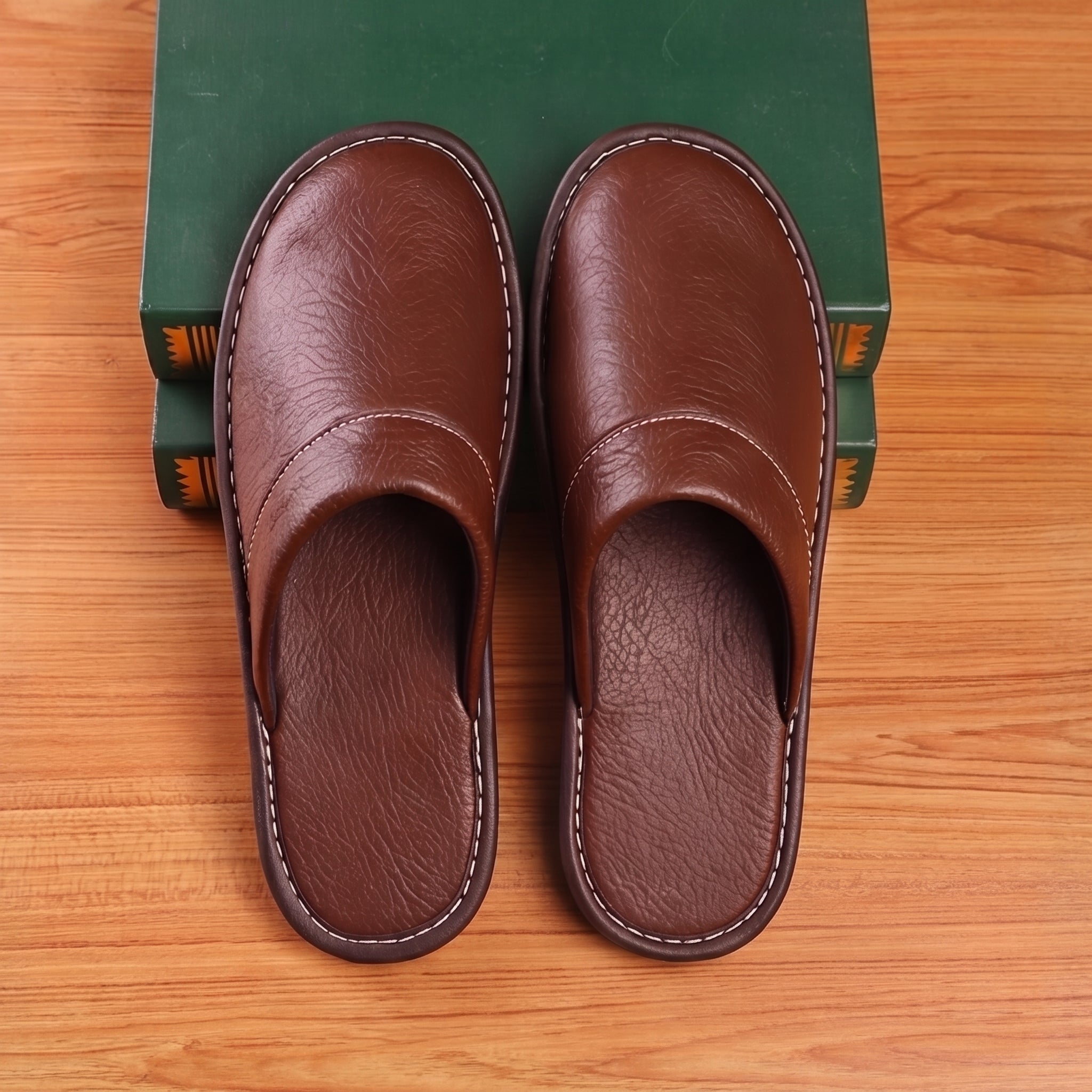Men's Leather Slippers – Stylish Comfort