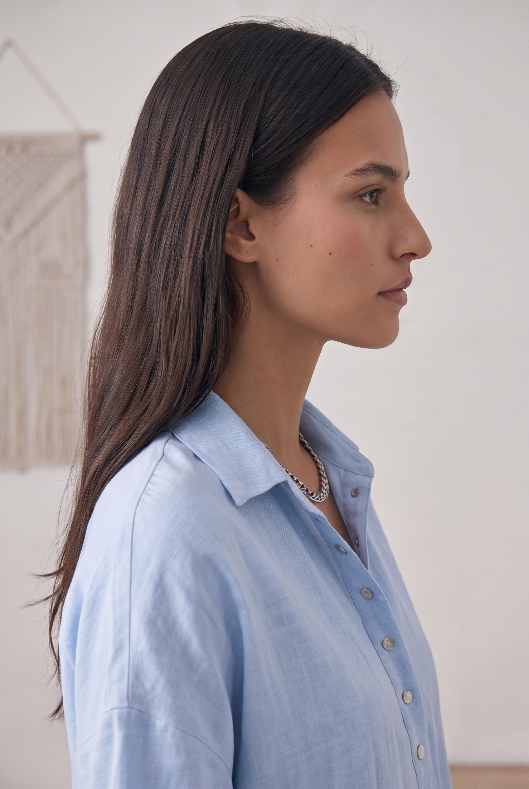 Women's Short-Sleeved Button Blouse