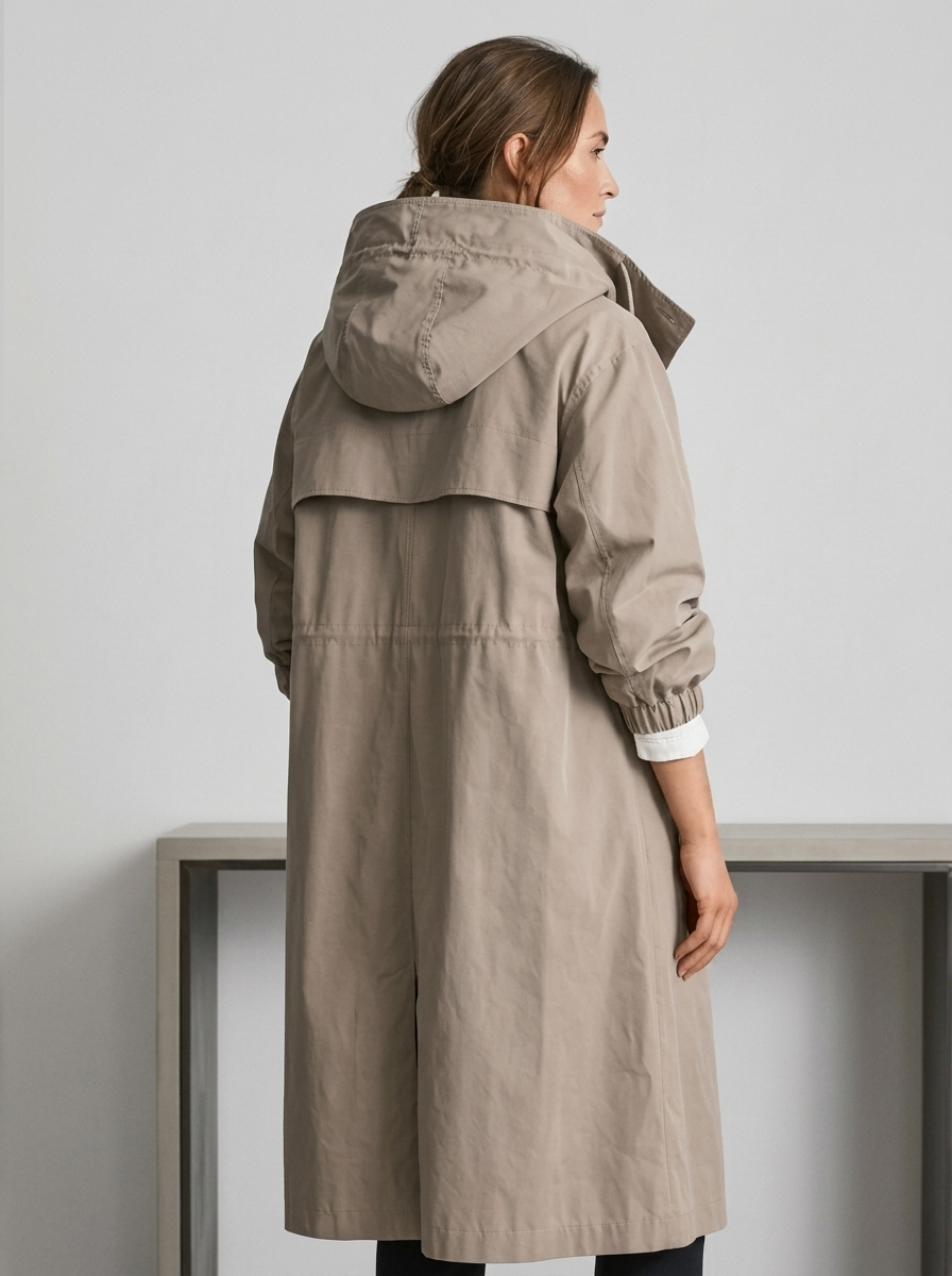 Women's Waterproof Raincoat with Adjustable Hood