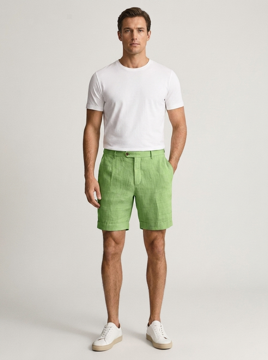 Men's Linen Chino Shorts for Casual Summer Style