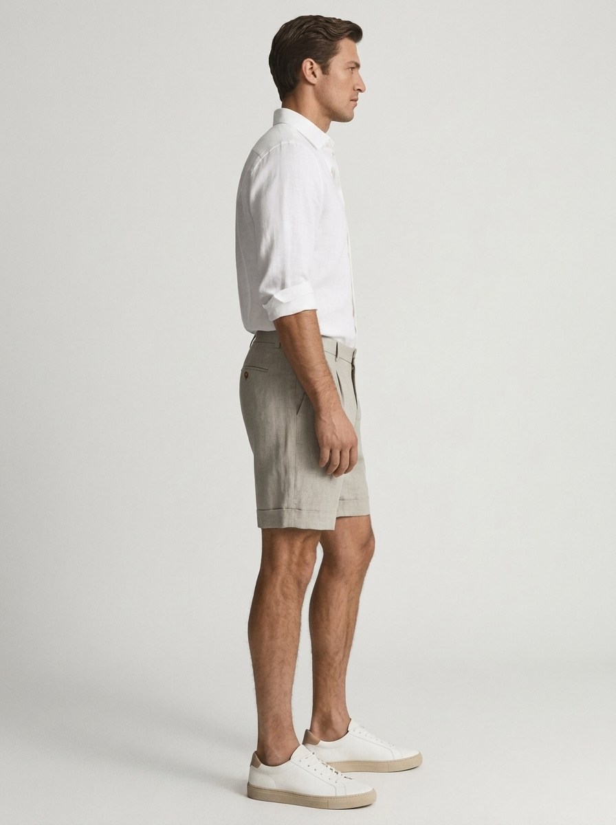 Men's Linen Chino Shorts for Casual Summer Style