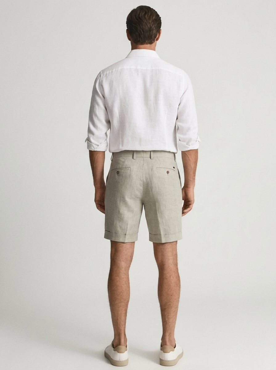 Men's Linen Chino Shorts for Casual Summer Style