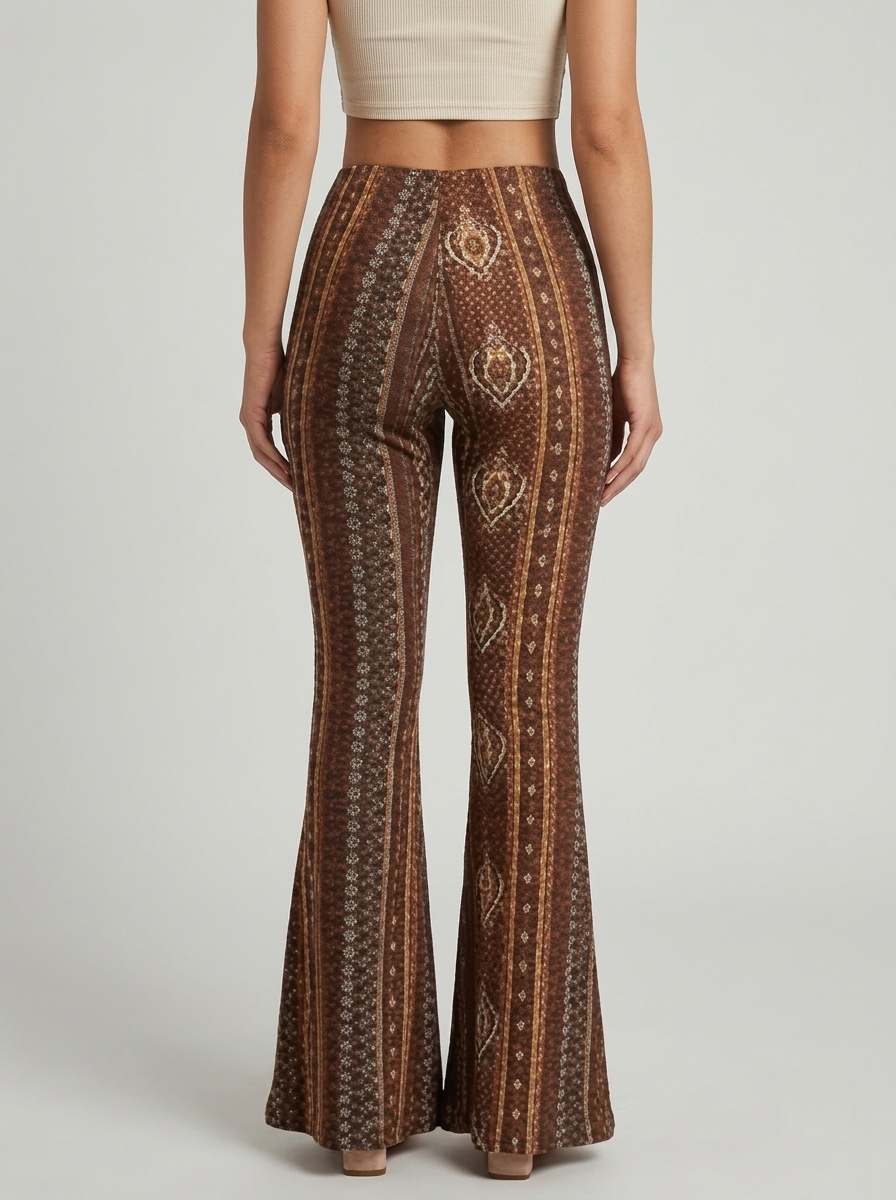 Women's Casual Slim Fit Printed Trousers