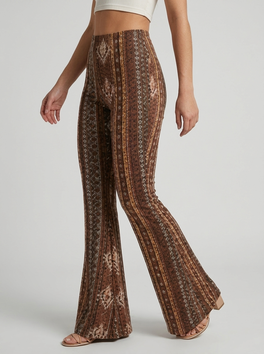 Women's Casual Slim Fit Printed Trousers