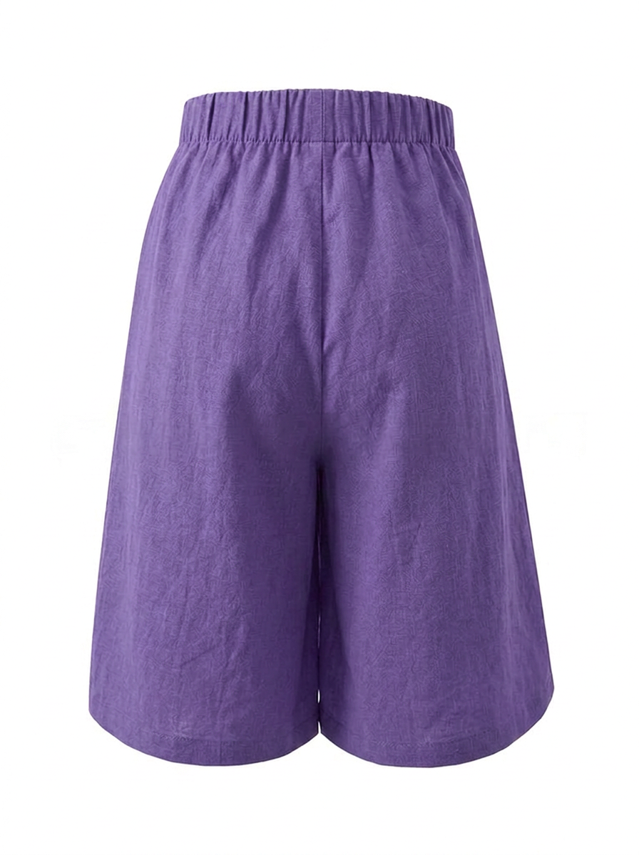 Women's Casual Pocket Pants with Elastic Waist