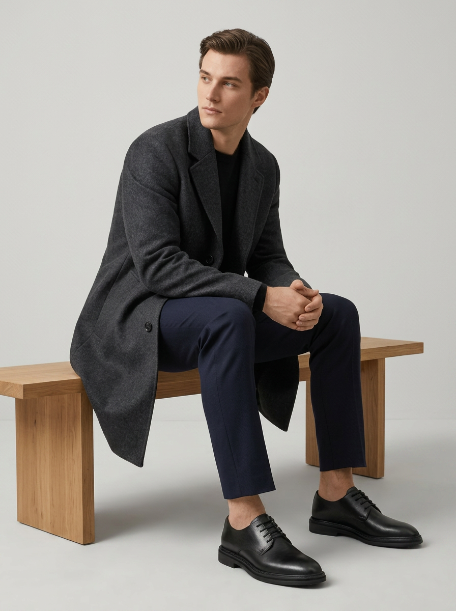 Men's Derby Shoe – Elegant Lace-Up Design for Everyday and Formal Wear