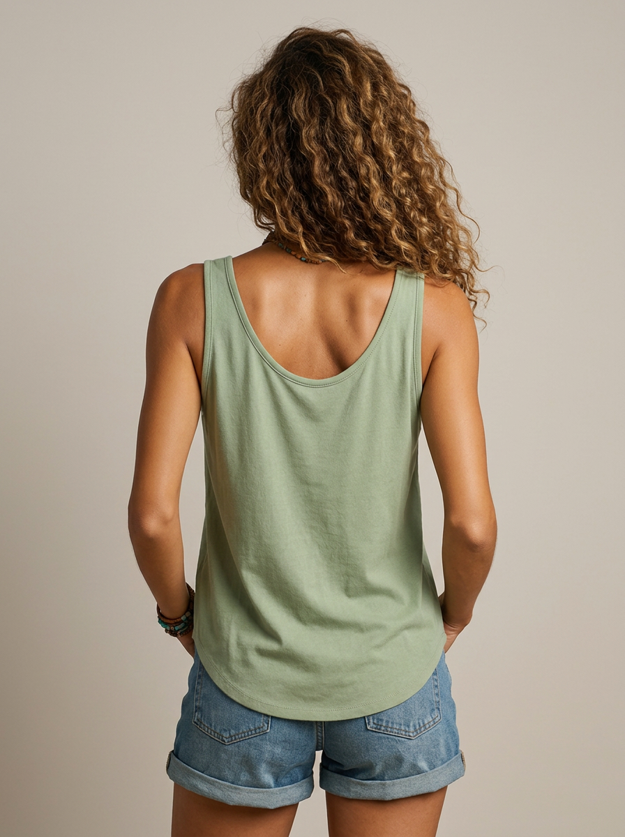 Women's Tank Top Airy V-Neck Sleeveless Summer Style