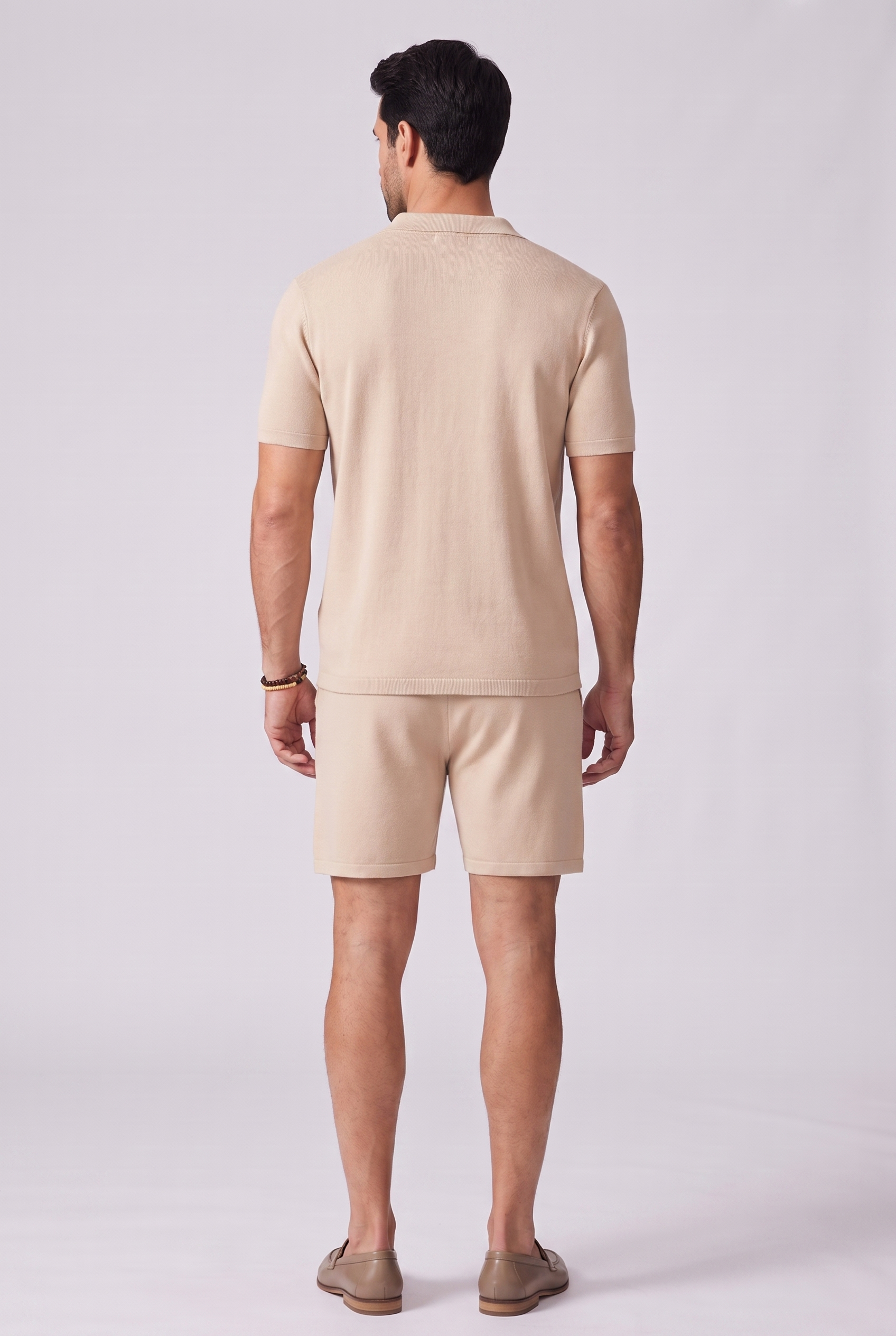 Mens Two Piece Summer Set with Short Sleeve Shirt and Shorts