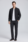 Men's Slim Fit Stand Collar Jacket