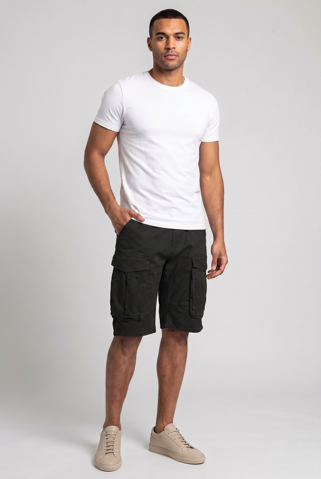 Men's Cargo Shorts - Casual Loose Fit for Outdoor Activities