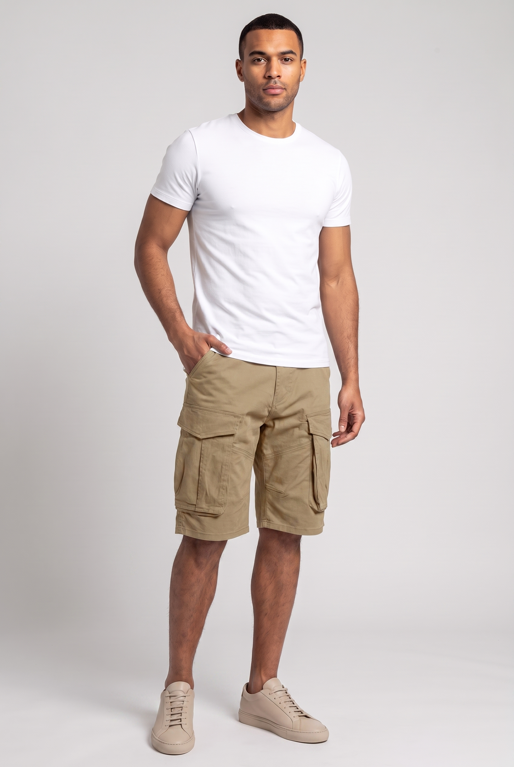 Men's Cargo Shorts - Casual Loose Fit for Outdoor Activities