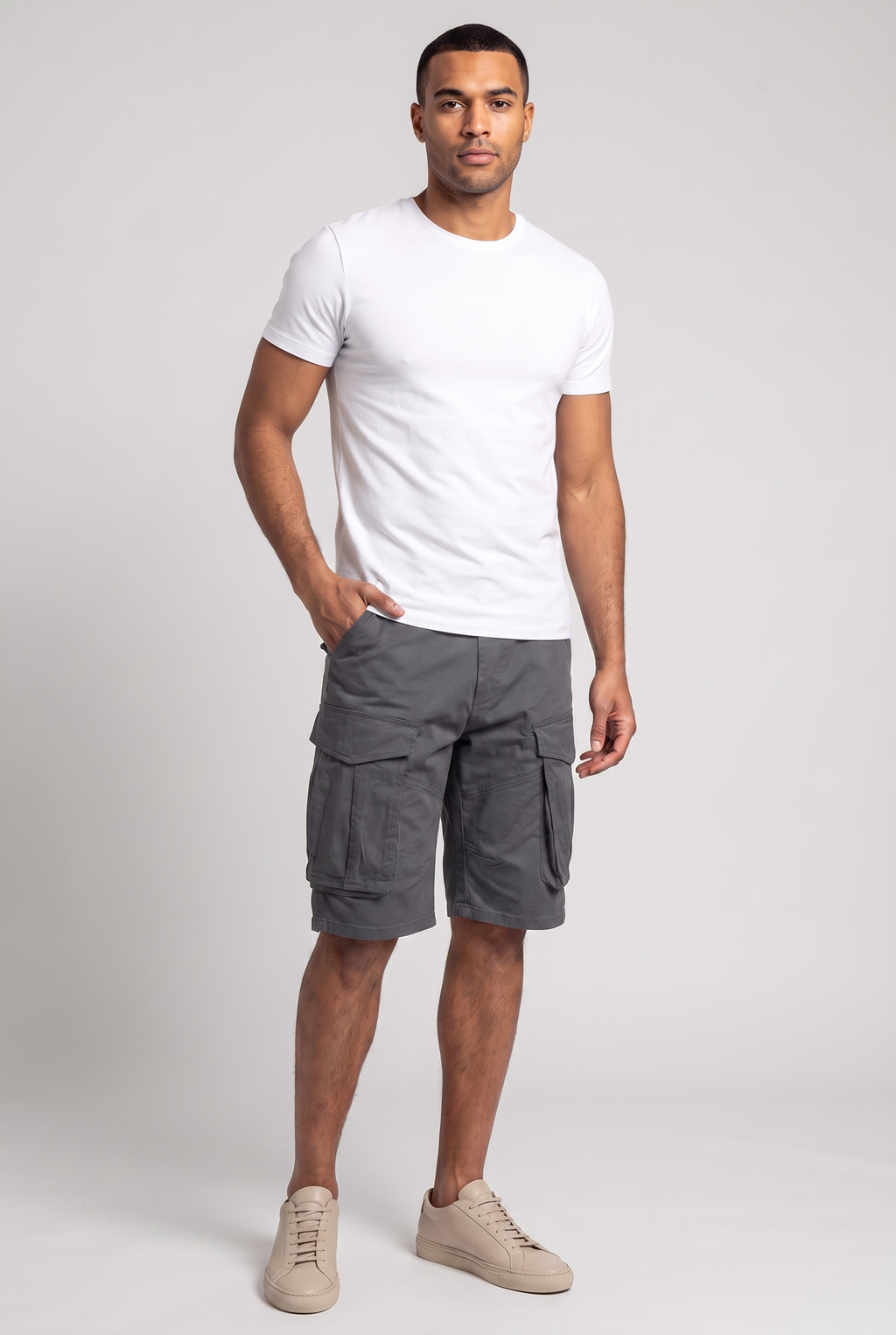 Men's Cargo Shorts - Casual Loose Fit for Outdoor Activities