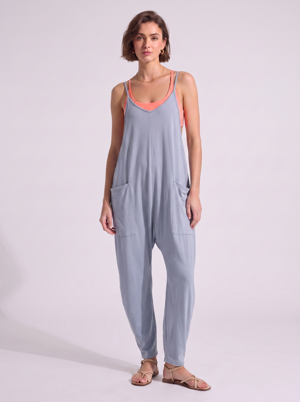 Women's Loose Jumpsuit with Pockets
