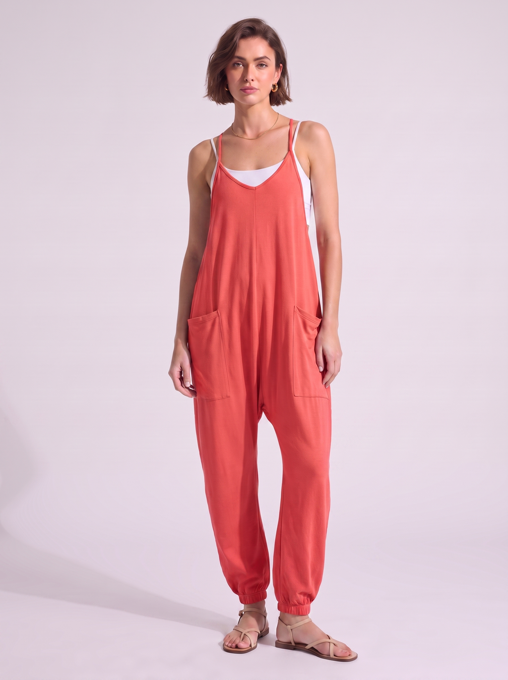 Women's Loose Jumpsuit with Pockets