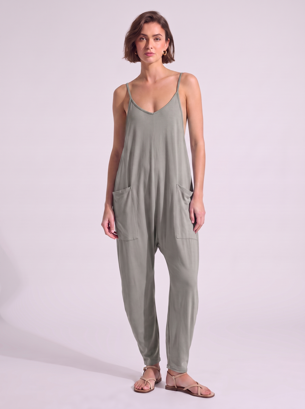 Women's Loose Jumpsuit with Pockets