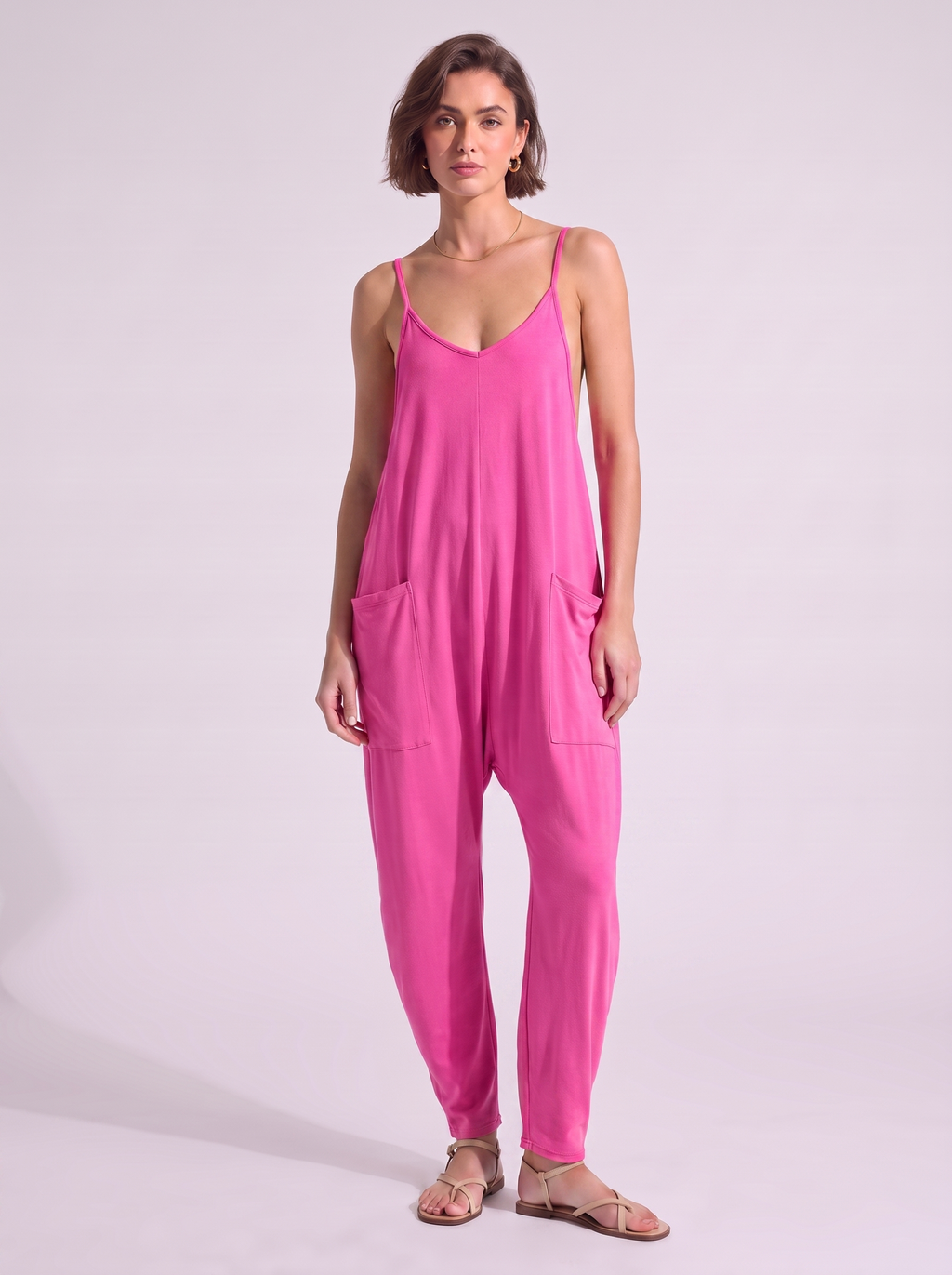 Women's Loose Jumpsuit with Pockets