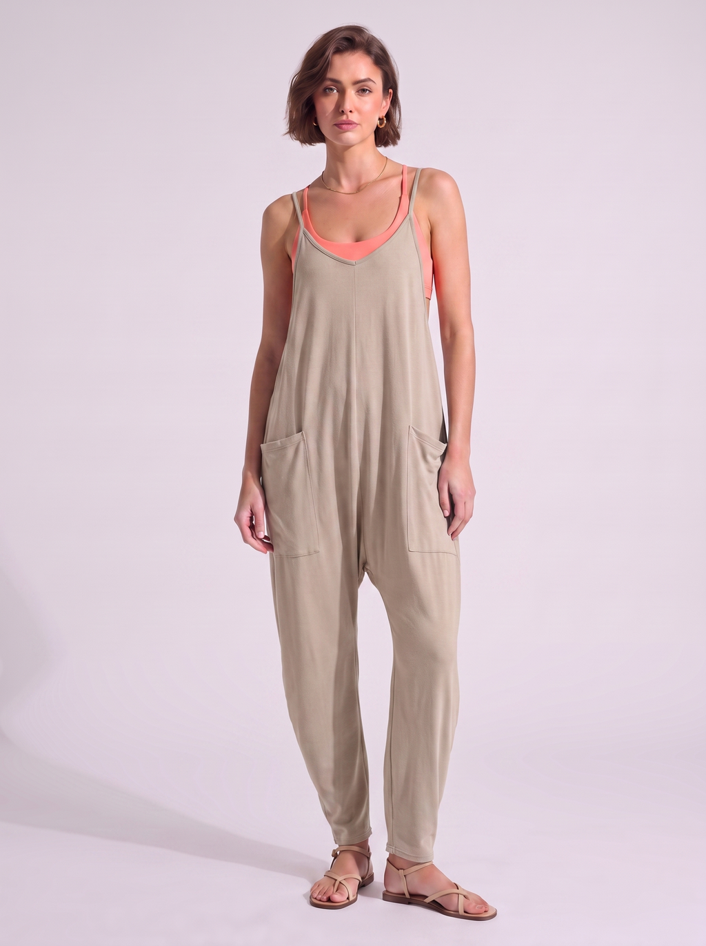 Women's Loose Jumpsuit with Pockets