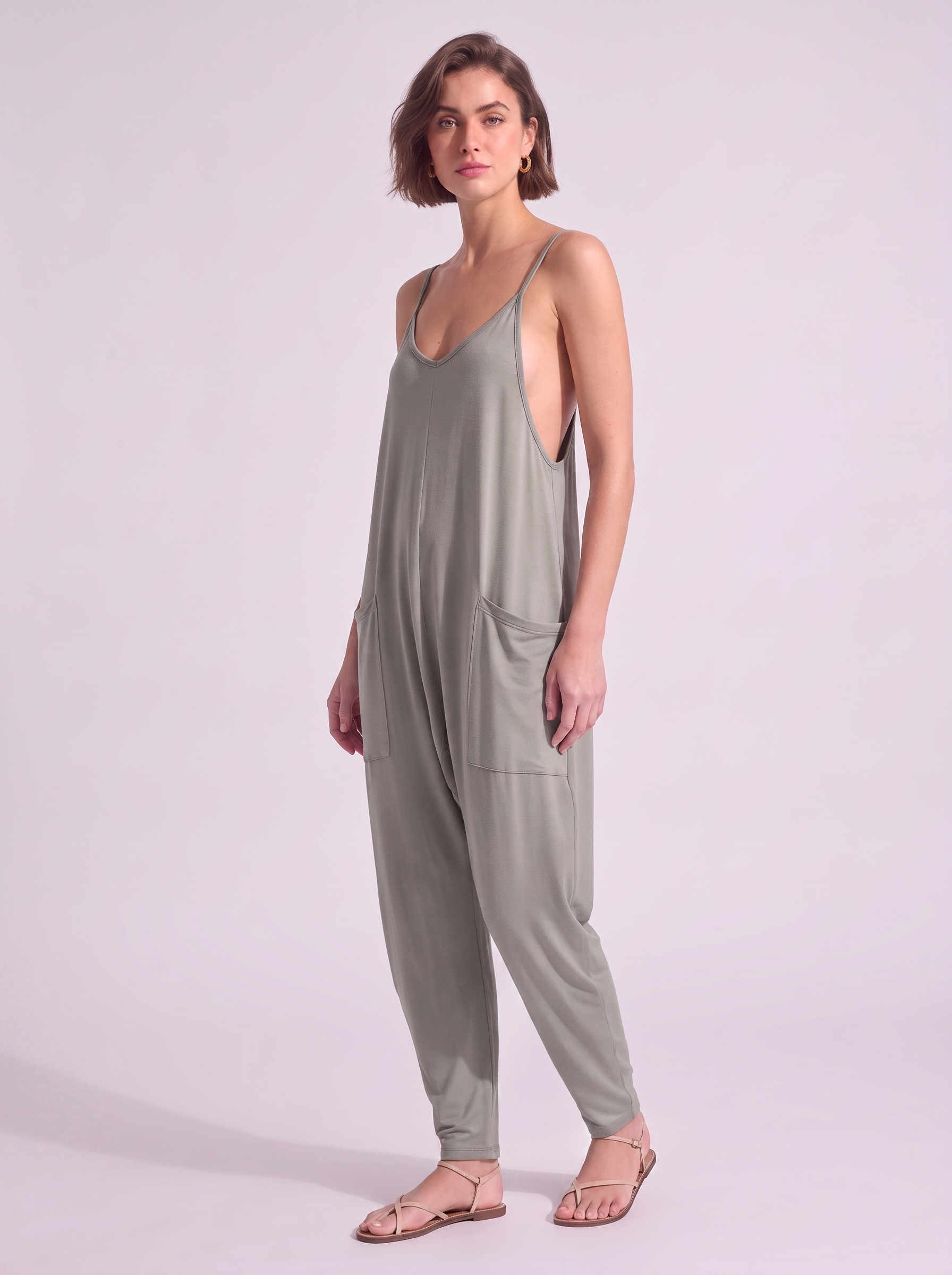 Women's Loose Jumpsuit with Pockets