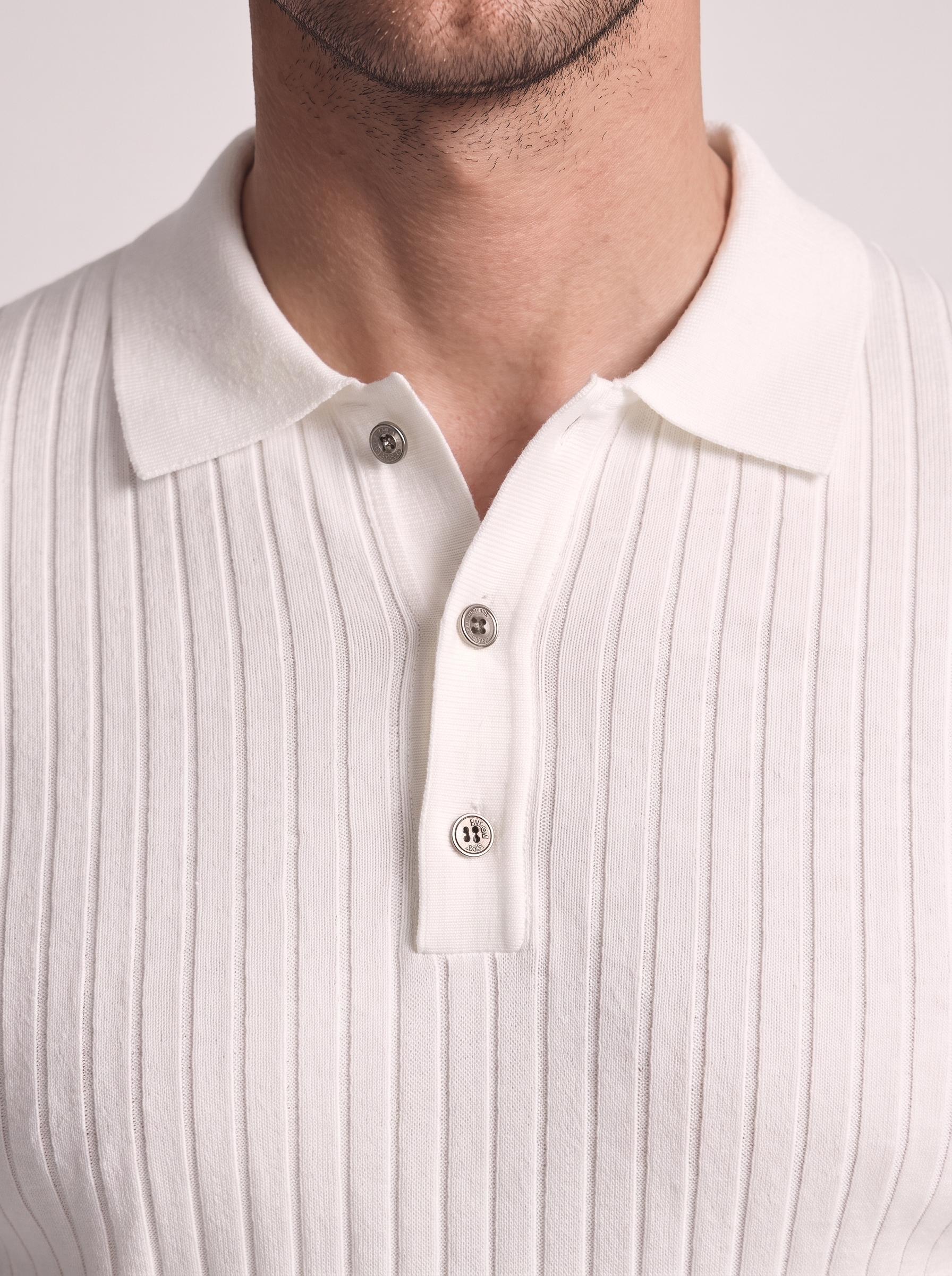 Men's Slim Fit Long Sleeve Polo Shirt